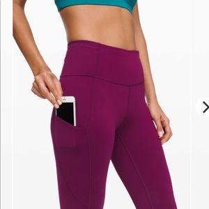 Lululemon Fast and Free Crop II 19" *Nulux